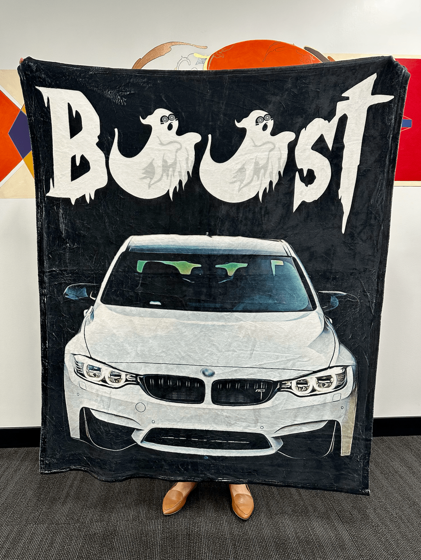 Boost Turbo Custom Car Fleece Blanket Best Gift For Car Lovers